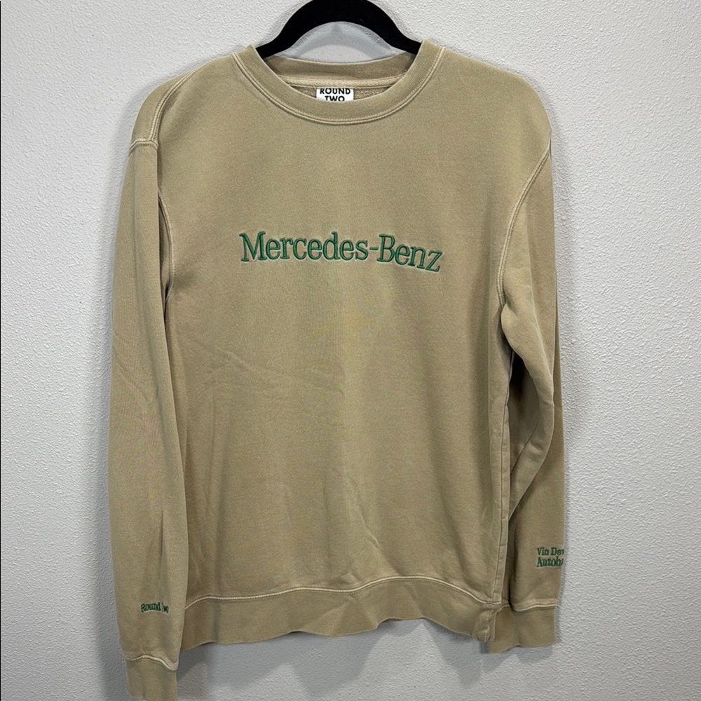 Round‎ Two x Mercedes Benz Tan Crewneck Sweatshirt